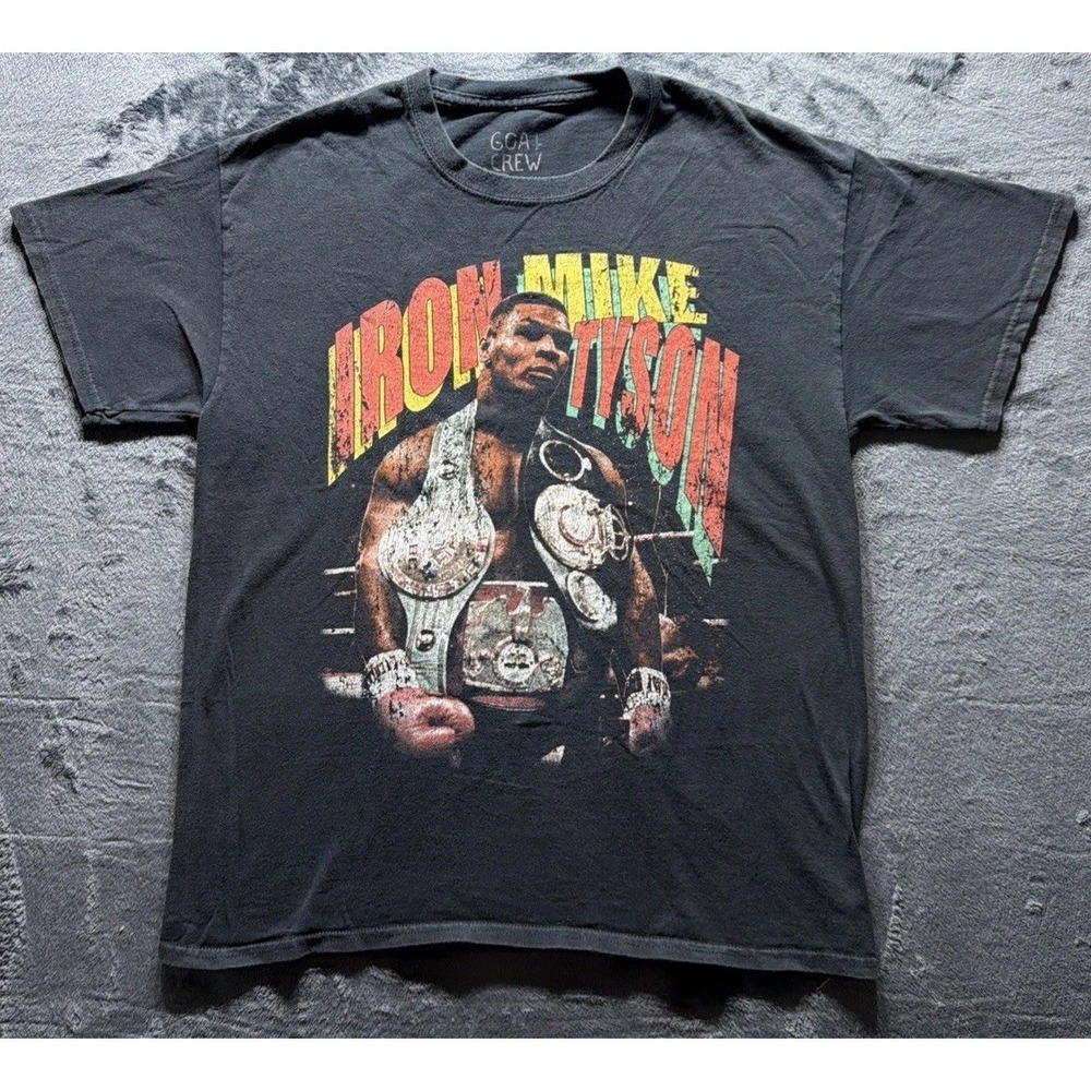 Iron Mike Tyson Heavyweight Boxing T-shirt. Goat Crew 100% Cotton Sz. Medium